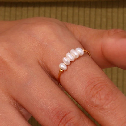 Freshwater Pearls Ring - Zafinne Jewelry