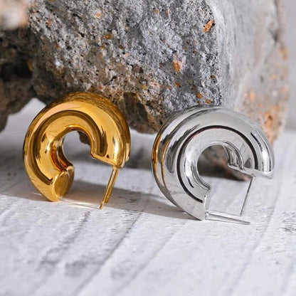 Half Hoop Earrings - Zafinne Jewelry