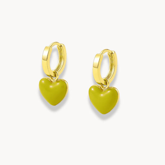 Heart Dangle Earrings - Zafinne Jewelry