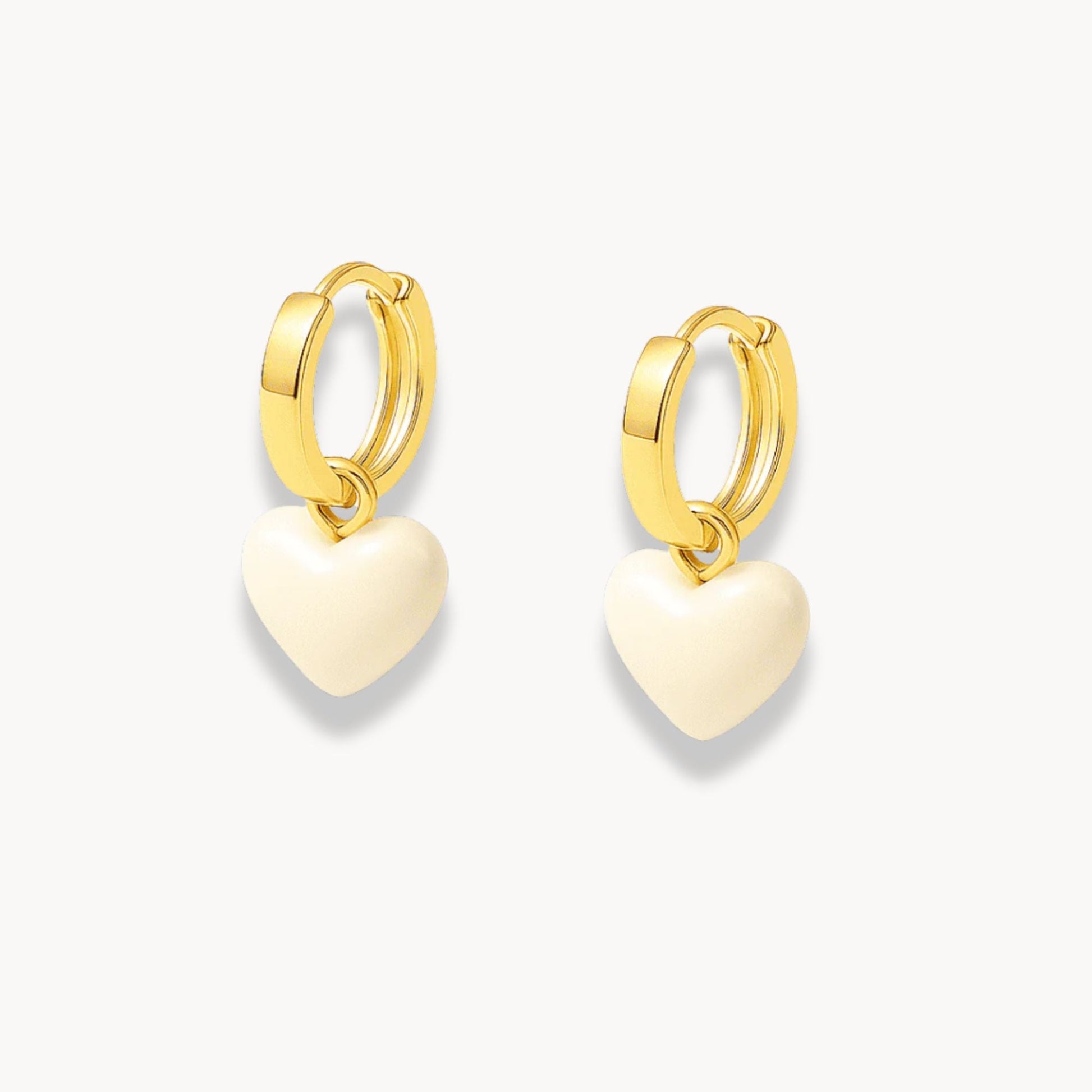 Heart Dangle Earrings - Zafinne Jewelry