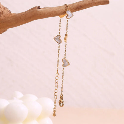 Heart Natural Shell Bracelet - Zafinne Jewelry
