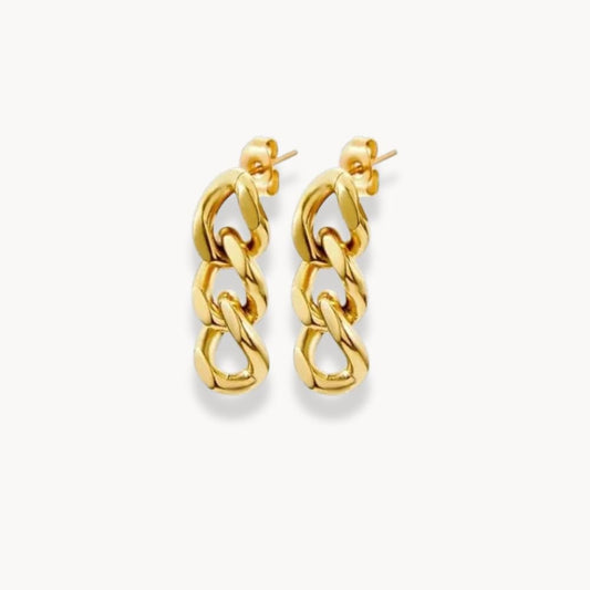 Link Chain Earrings - Zafinne Jewelry