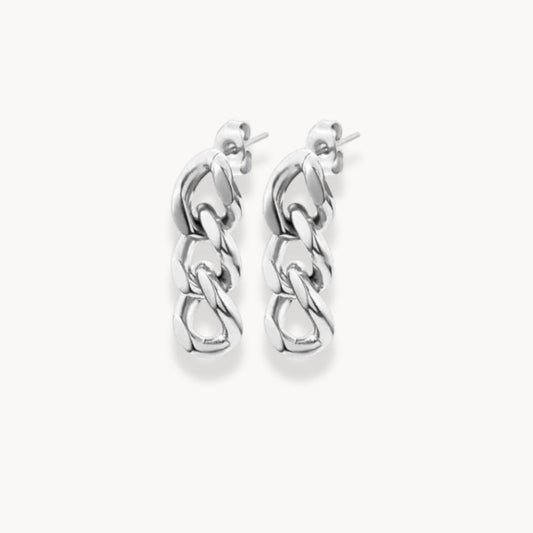 Link Chain Earrings - Zafinne Jewelry