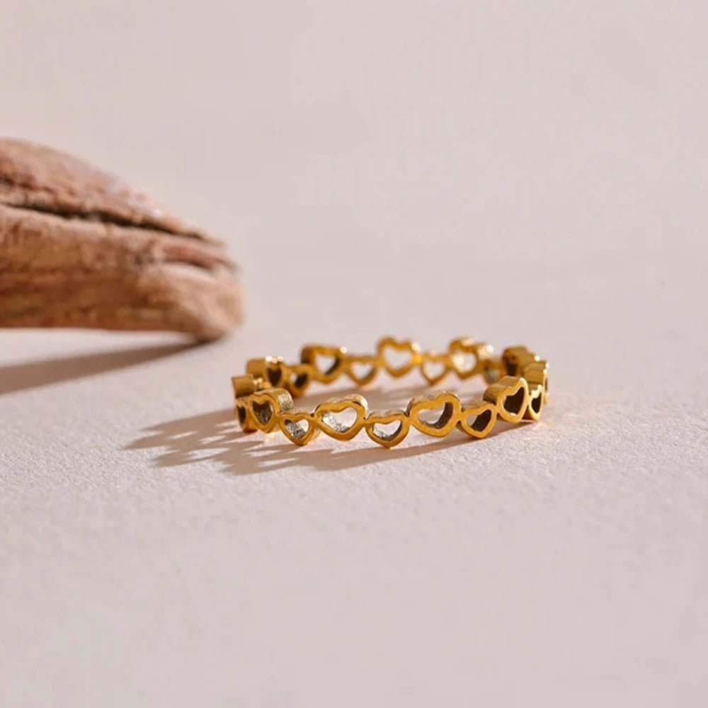 Love Heart Sequence Ring - Zafinne Jewelry