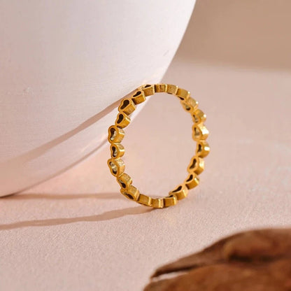 Love Heart Sequence Ring - Zafinne Jewelry