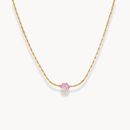 Luna Solitaire Pendant Necklace - Zafinne Jewelry