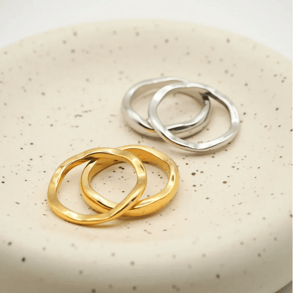 Luna Stackable Rings - Set of 2 - Zafinne Jewelry