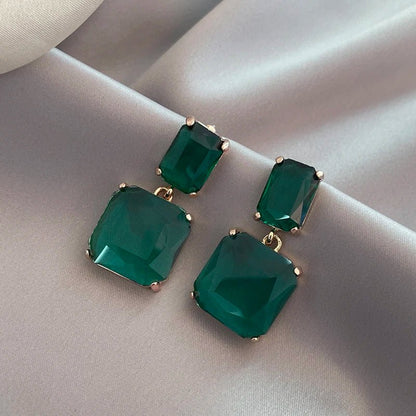 Luxury Geometric Pendant Earrings - Zafinne Jewelry