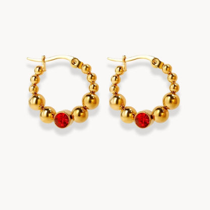 Multi Bead Stud Earrings - Zafinne Jewelry