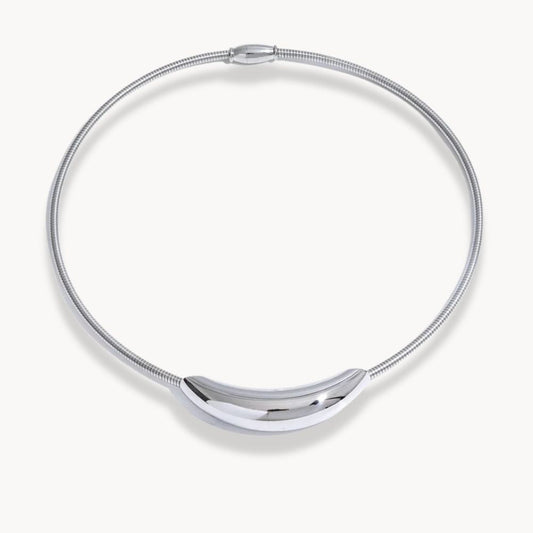 Oval Pendant Choker Necklace - Zafinne Jewelry