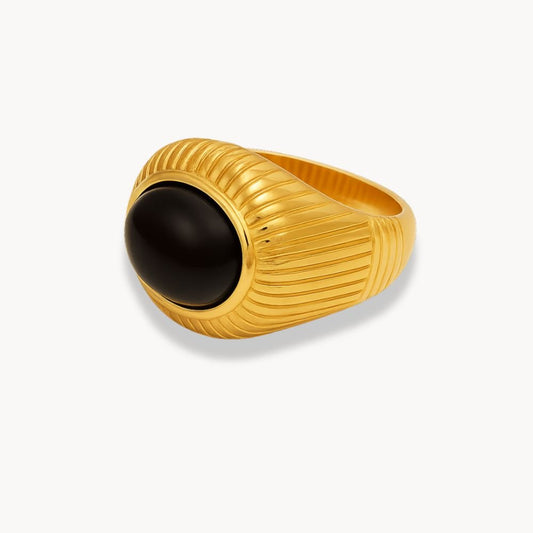 Oval Stone Ring - Zafinne Jewelry