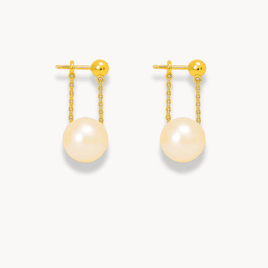 Pearl Pendant Earrings - Zafinne Jewelry