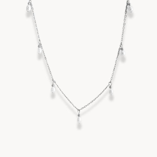 Pearls Pendant Chain Necklace - Zafinne Jewelry