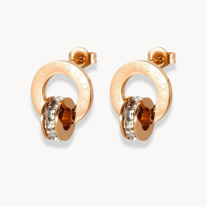 Roman Numerals Earrings - Zafinne Jewelry