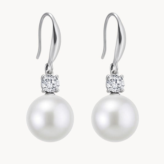 Round Pearls Drop Earrings - Zafinne Jewelry