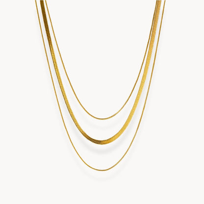 Snake Layering Necklace - Zafinne Jewelry