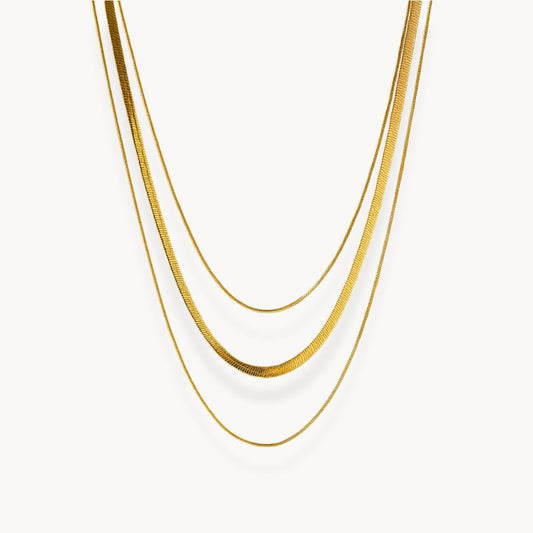 Snake Layering Necklace - Zafinne Jewelry