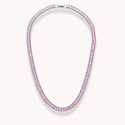 Square Crystals Chain Choker Necklace - Zafinne Jewelry